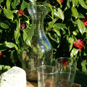 Glass Ripple Recycled Carafe