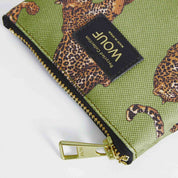 Olive Leopard Smalll Pouch