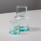 Bedside Carafe & Tumbler Set - Recycled Glass
