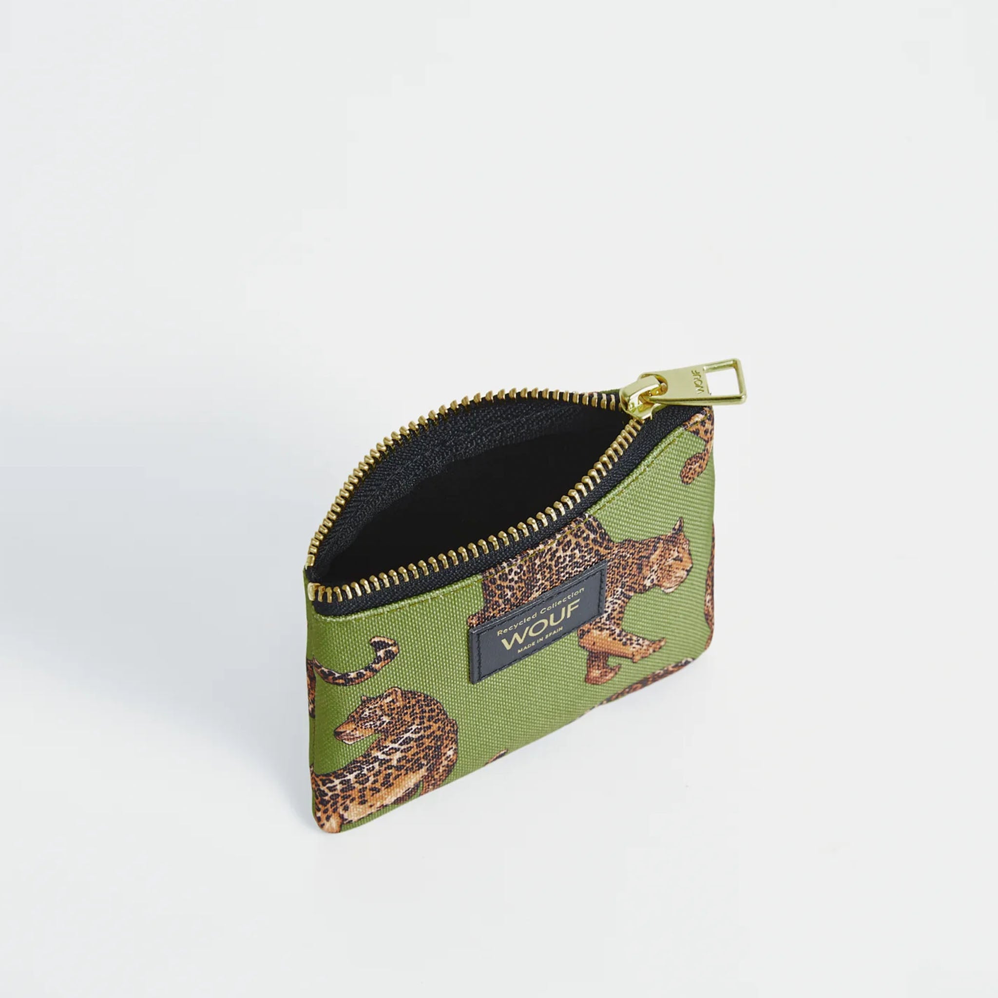 Olive Leopard Smalll Pouch