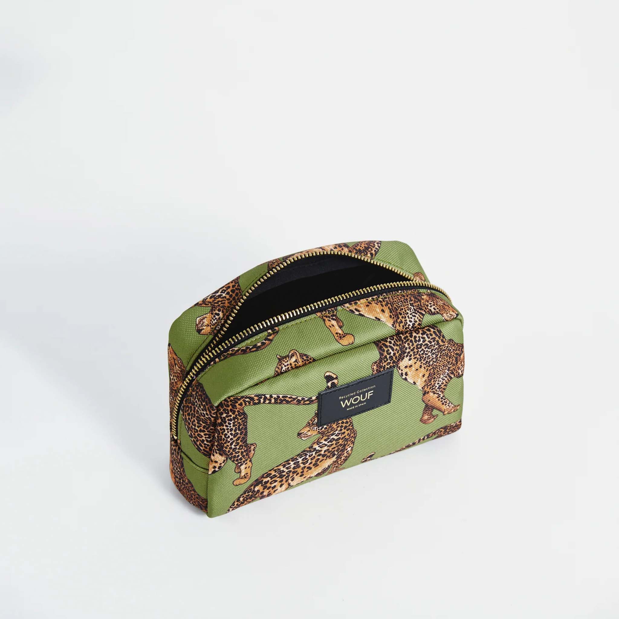 Olive Leopard Toiletry Bag