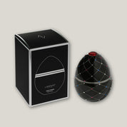 Ladenac Bois de Roussie candle, Black Silver Stripes