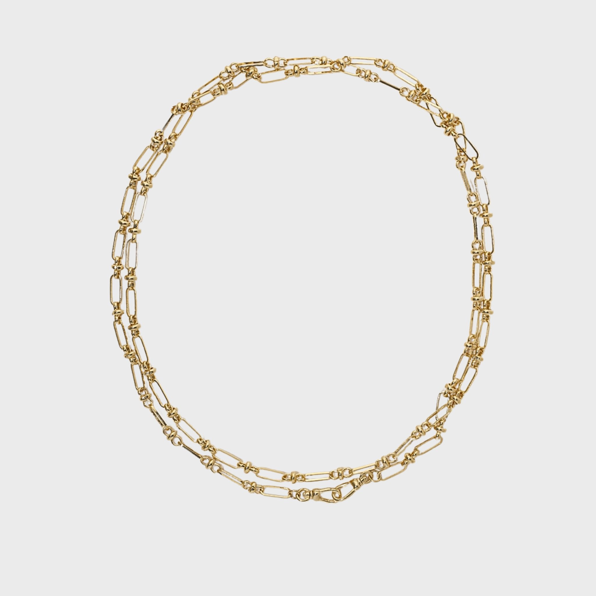 Double Loop Chain Necklace – 88 cm