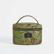 Olive Leopard Vanity Bag