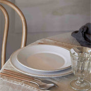 Luzia Round Dinner Plate - Cloud White