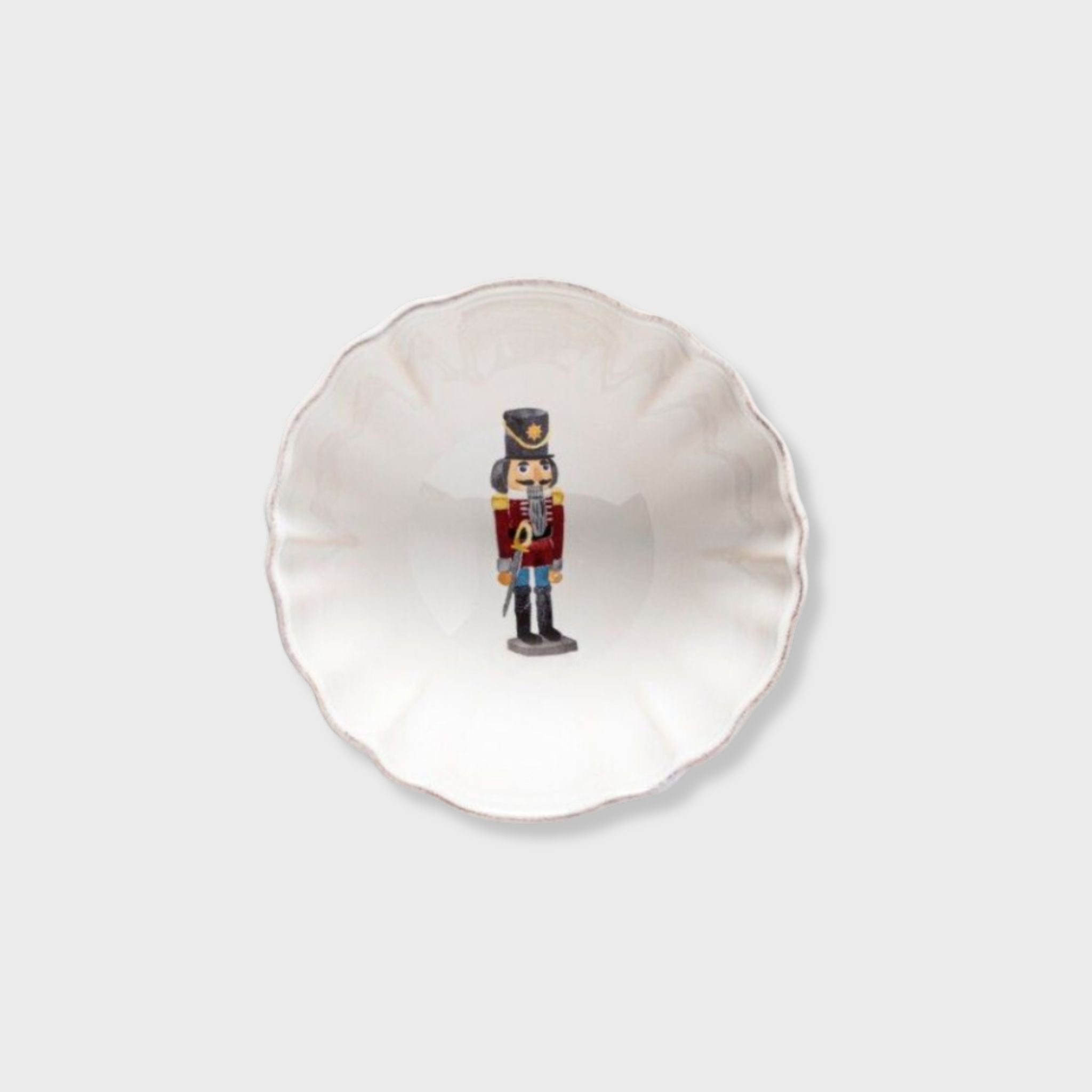 Nutcracker soup-cereal bowl white