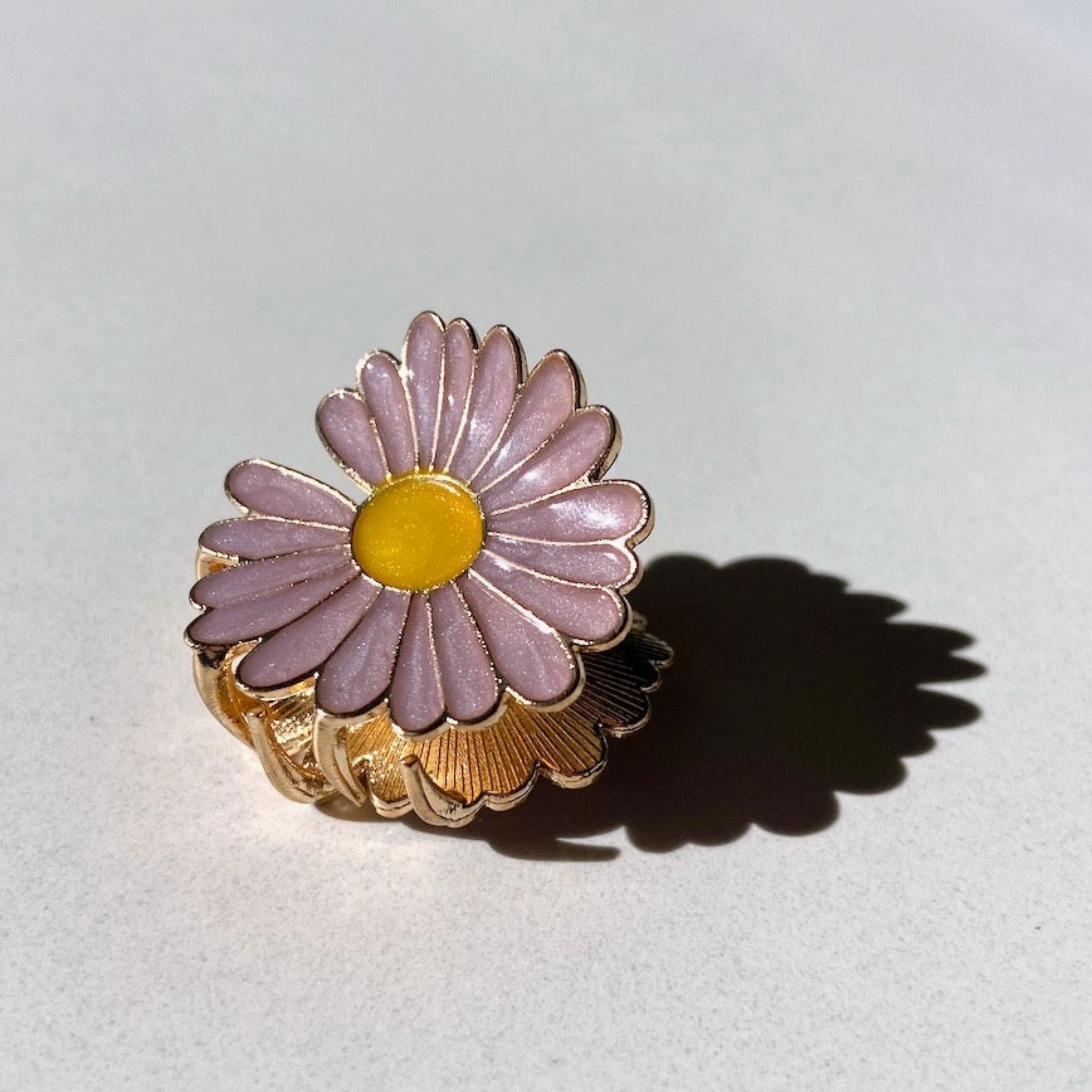 Mini Daisy Lilac Hair Clip