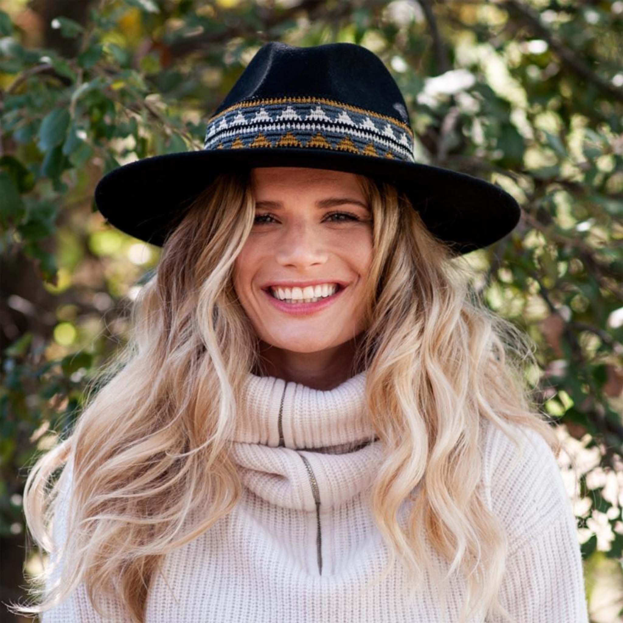 Black beauty wide brim hat Brooks Wide Brim Hat (Black) – Nova Lee Boutique main image 4