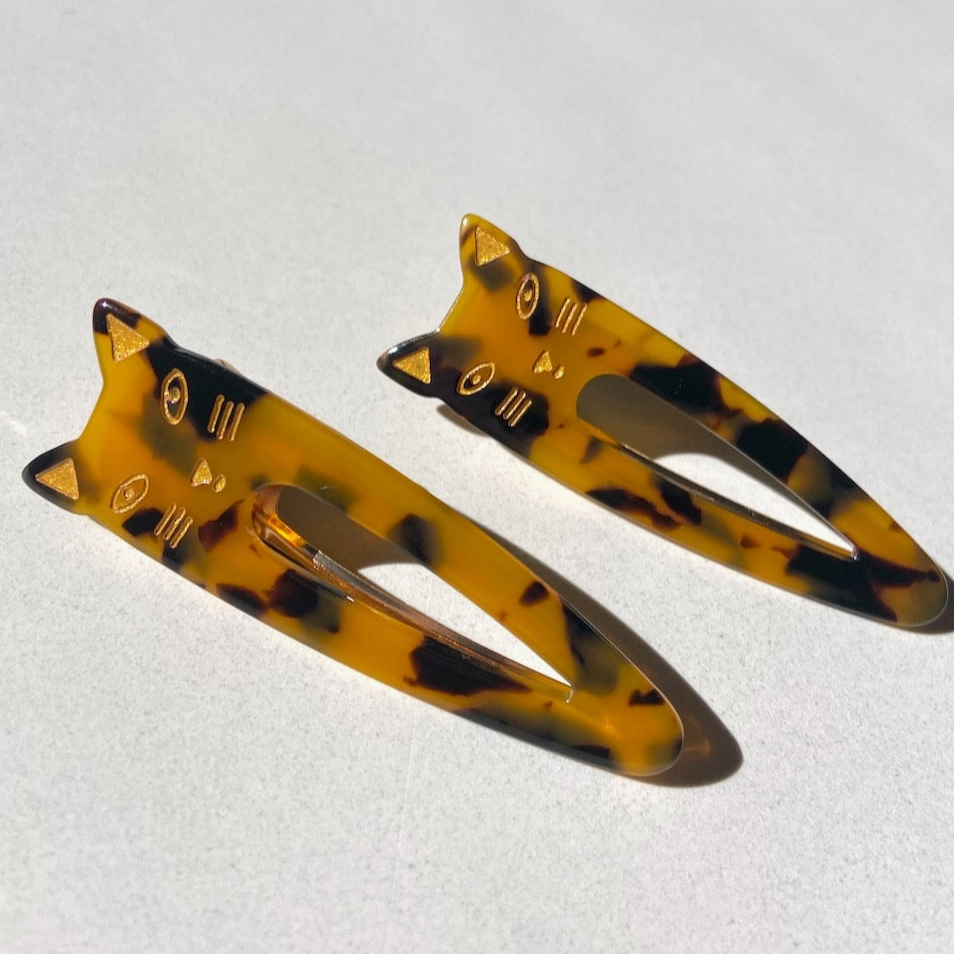 Mini Claw Clip Set - Kitty Cat