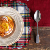 Firenze Scottish Placemat Scozzese Avorio - Rosso