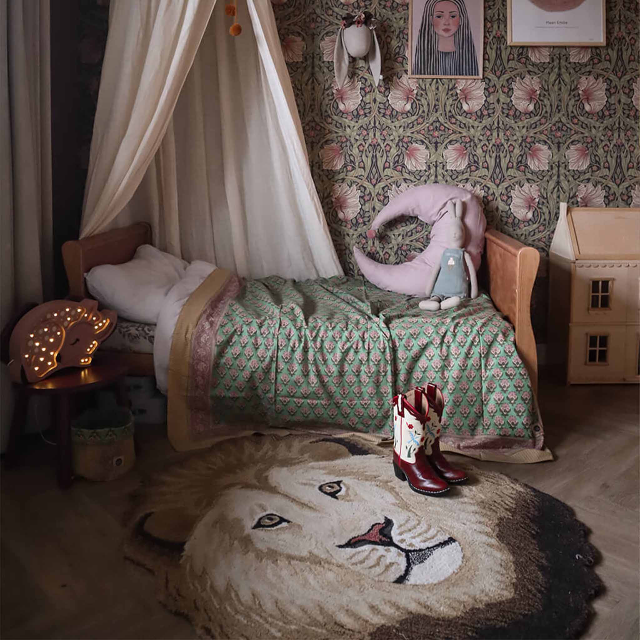 Lion Head Rug
