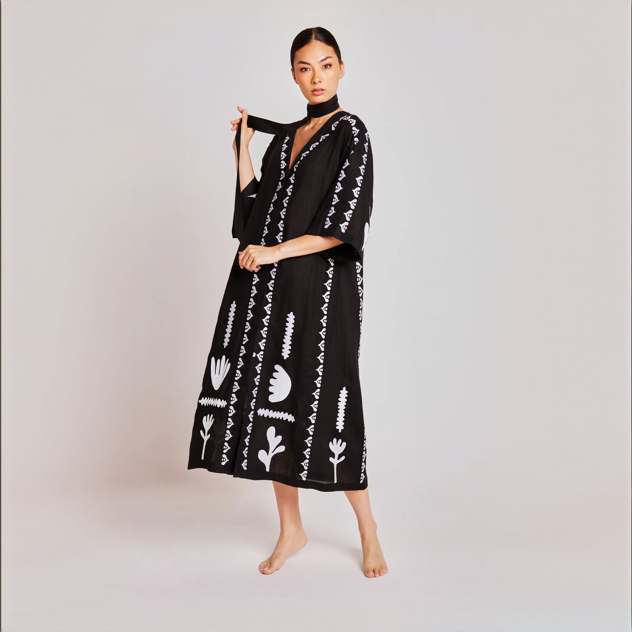 Milos White Kaftan