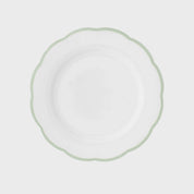 Dinner Plate Green Rim