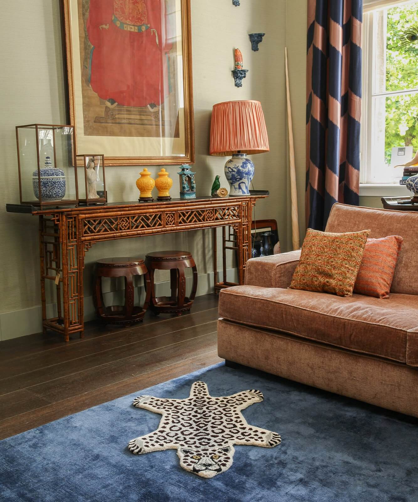 Snowy Leopard Rug - Small
