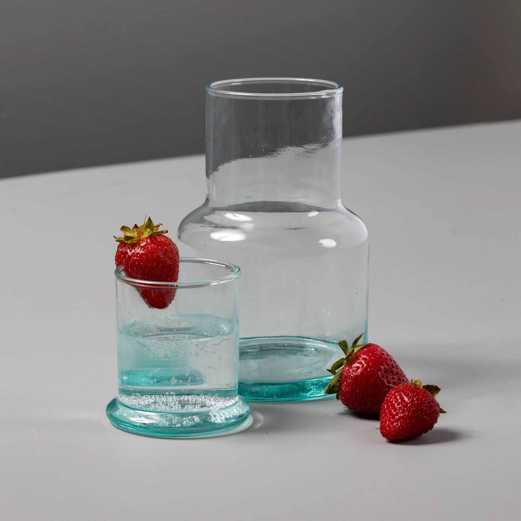 Bedside Carafe & Tumbler Set - Recycled Glass