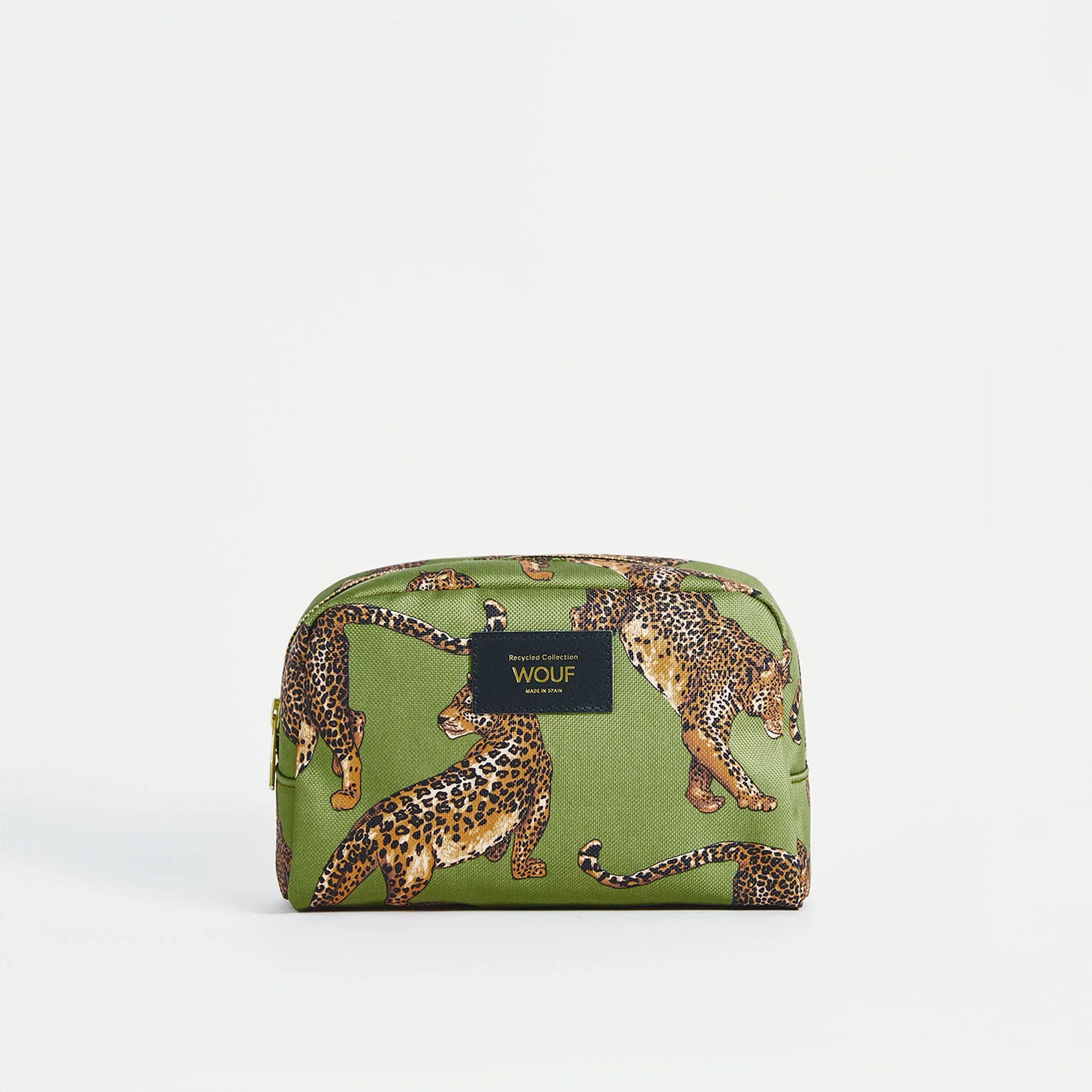 Olive Leopard Toiletry Bag