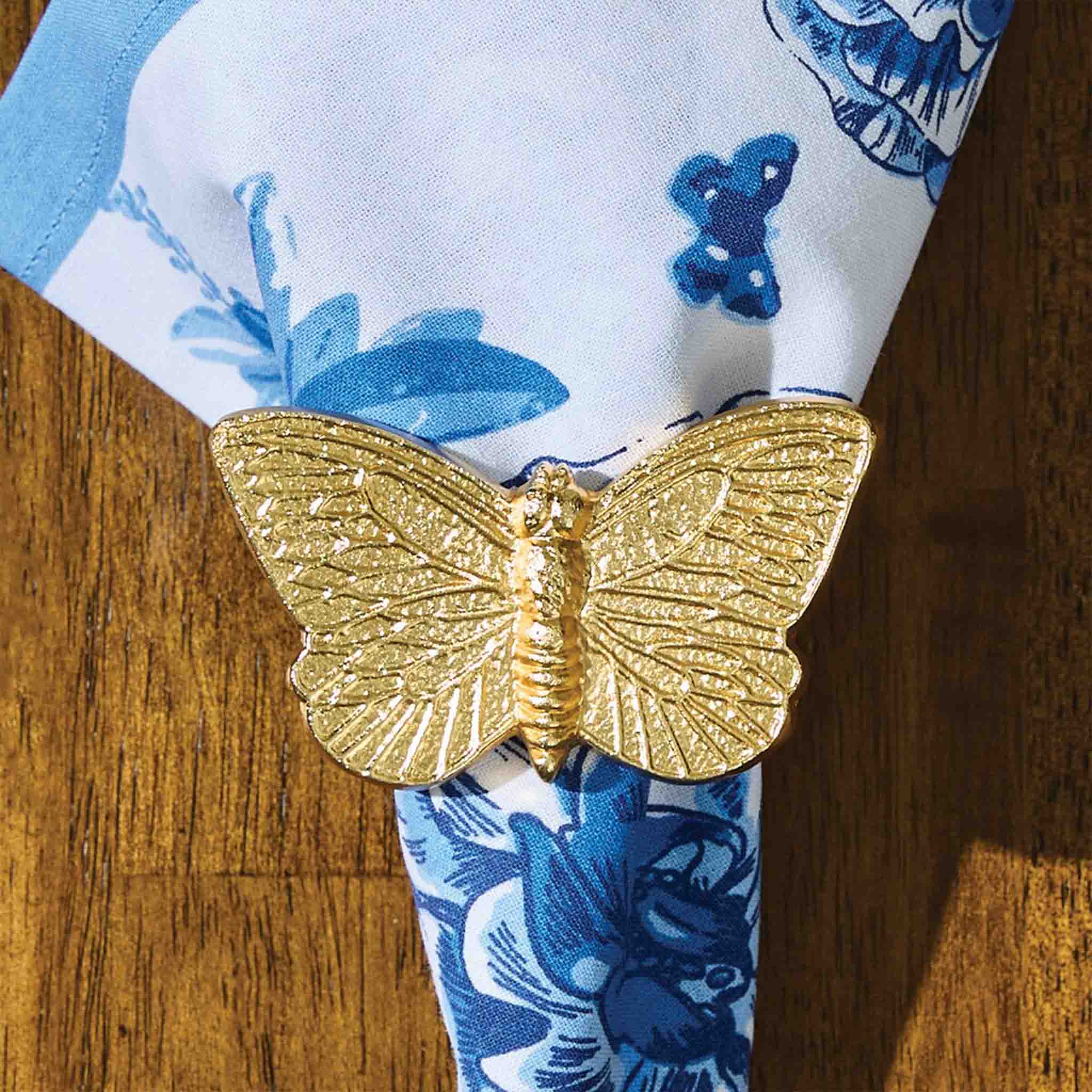 Floral Mariposa Napkin Ring