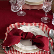 Firenze Placemat Red & White
