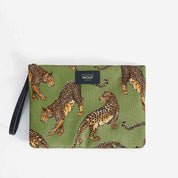 Olive Leopard XL Pouch