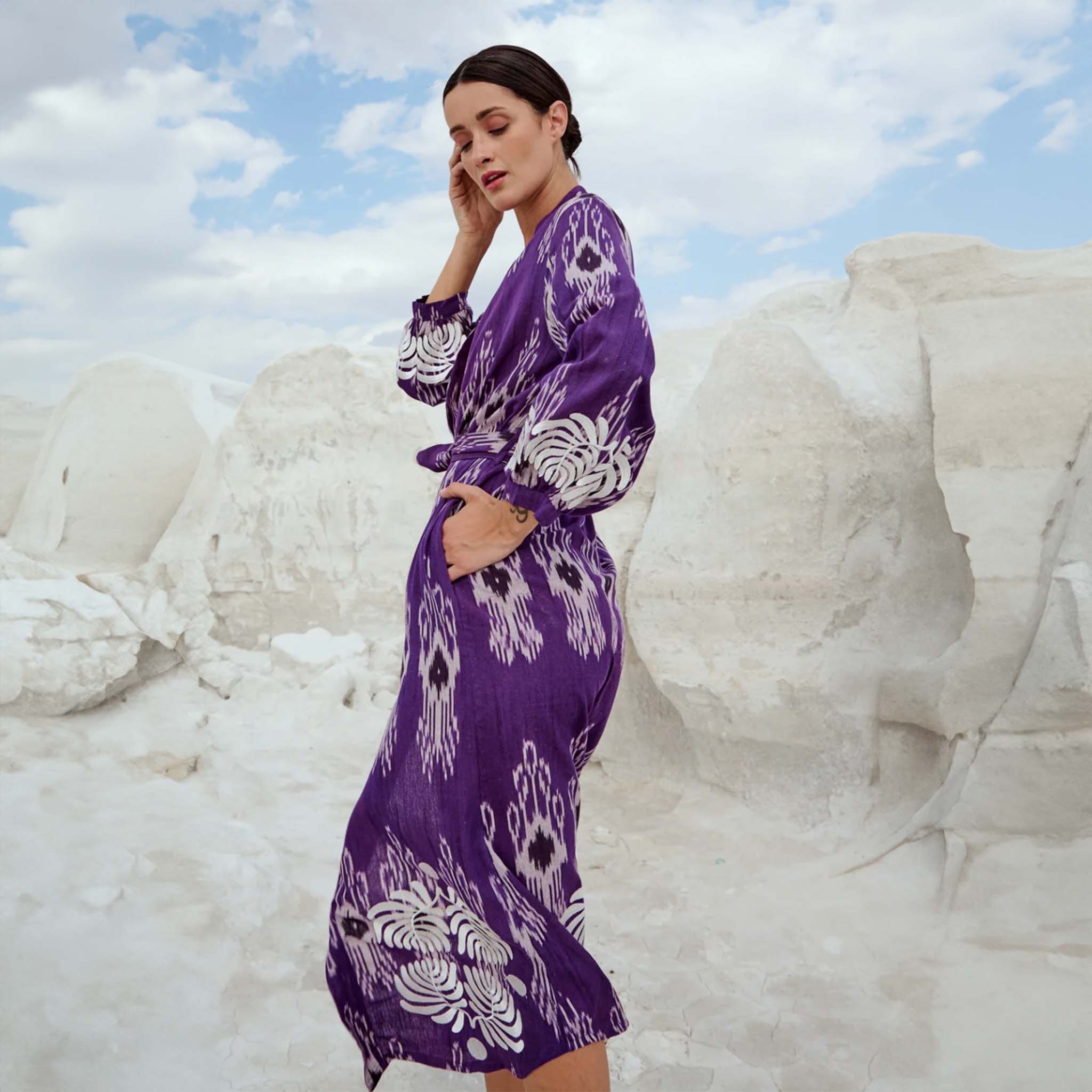 Chinkara Purple Robe