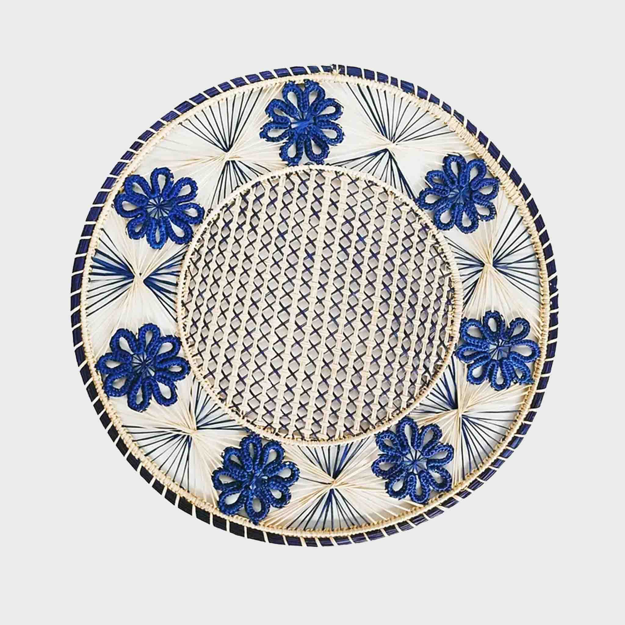Flora Iraca Navy Placemat
