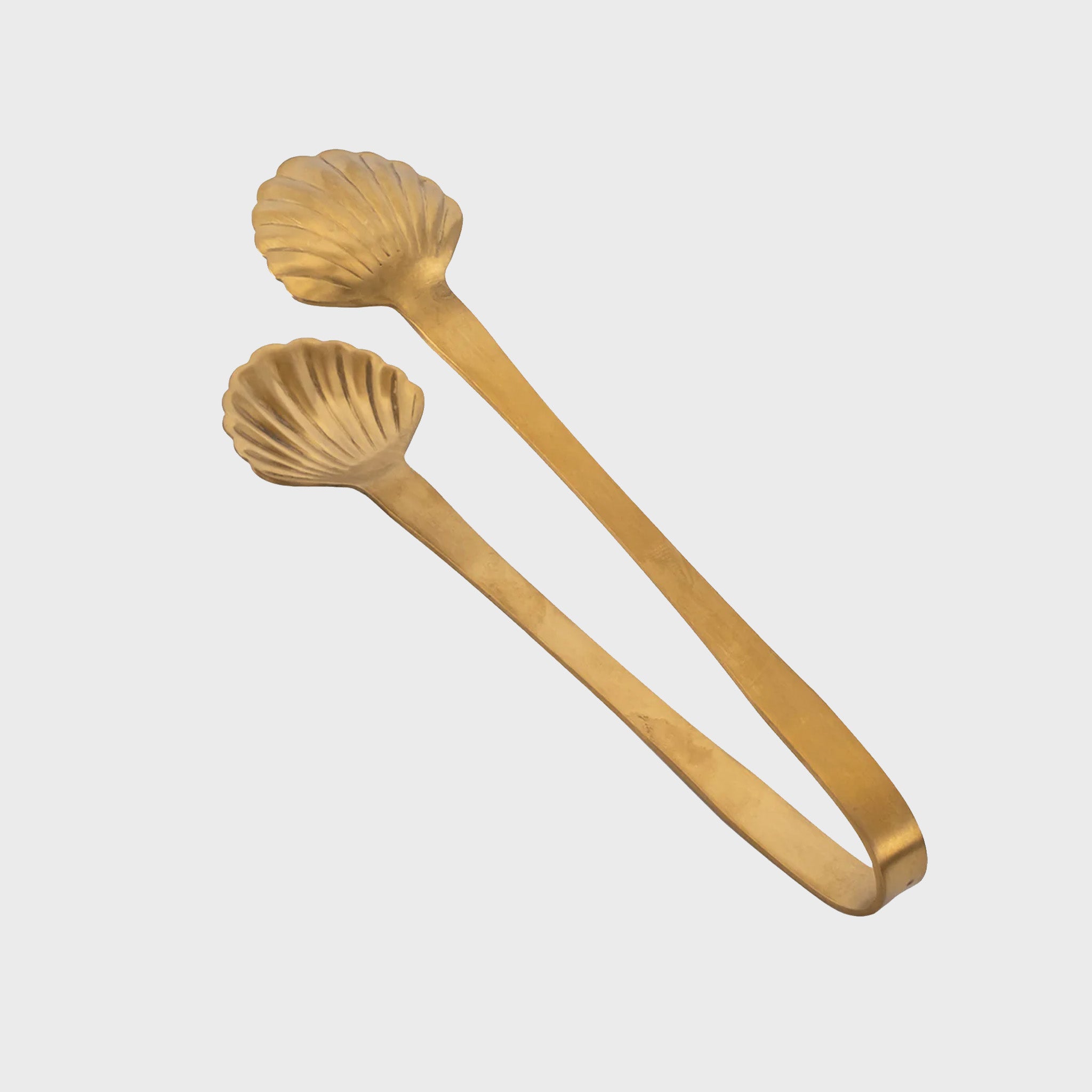 Small Shell Tongs Gold 17 cm