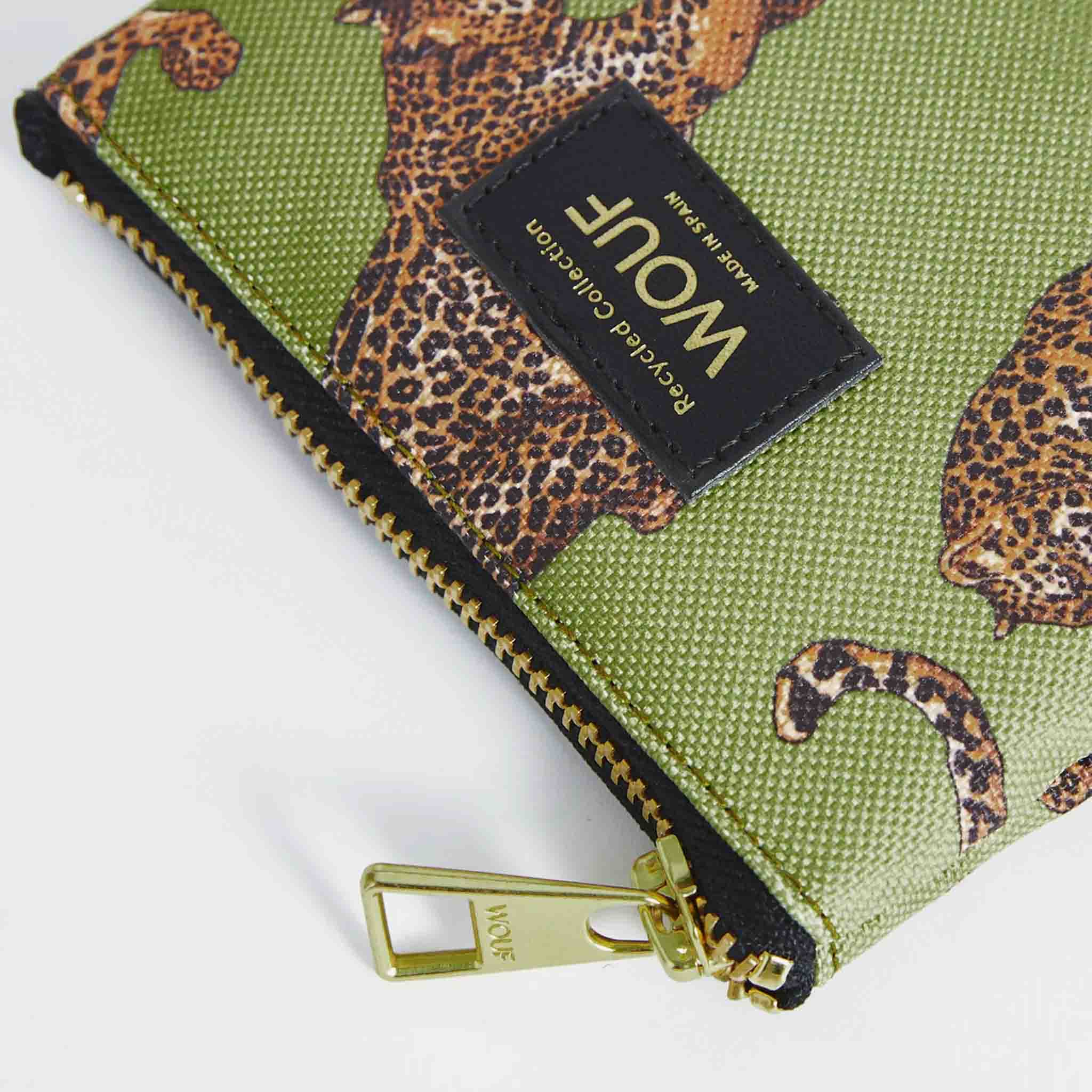 Olive Leopard Smalll Pouch