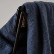 Hague Blue Mohair Throw