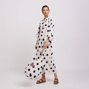 Blue Dots Kimono