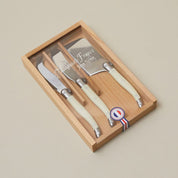 Laguiole Mini Cheese Set - Pale Horn
