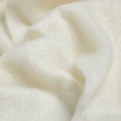 Off-White Mohair Throw
