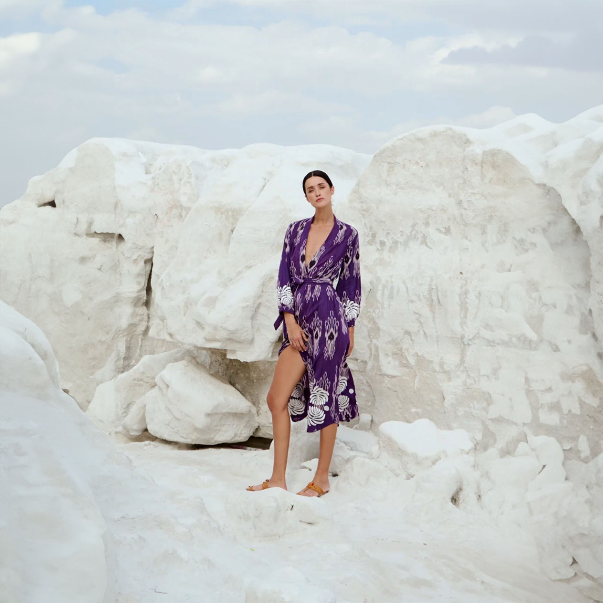 Chinkara Purple Robe