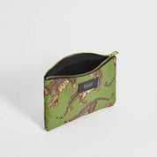 Olive Leopard Pouch