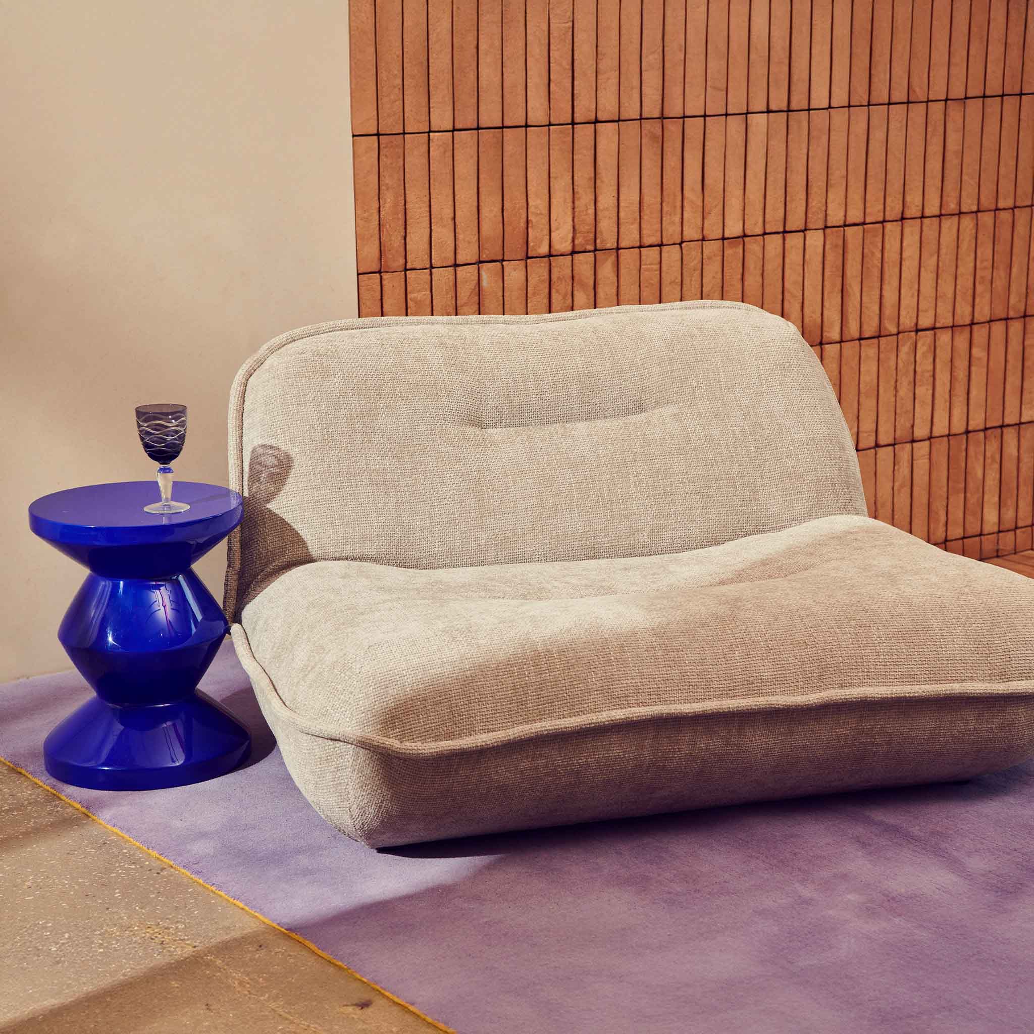 Love Seat Puff Ecru