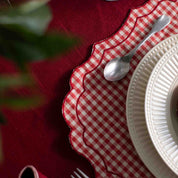 Firenze Placemat Red & White
