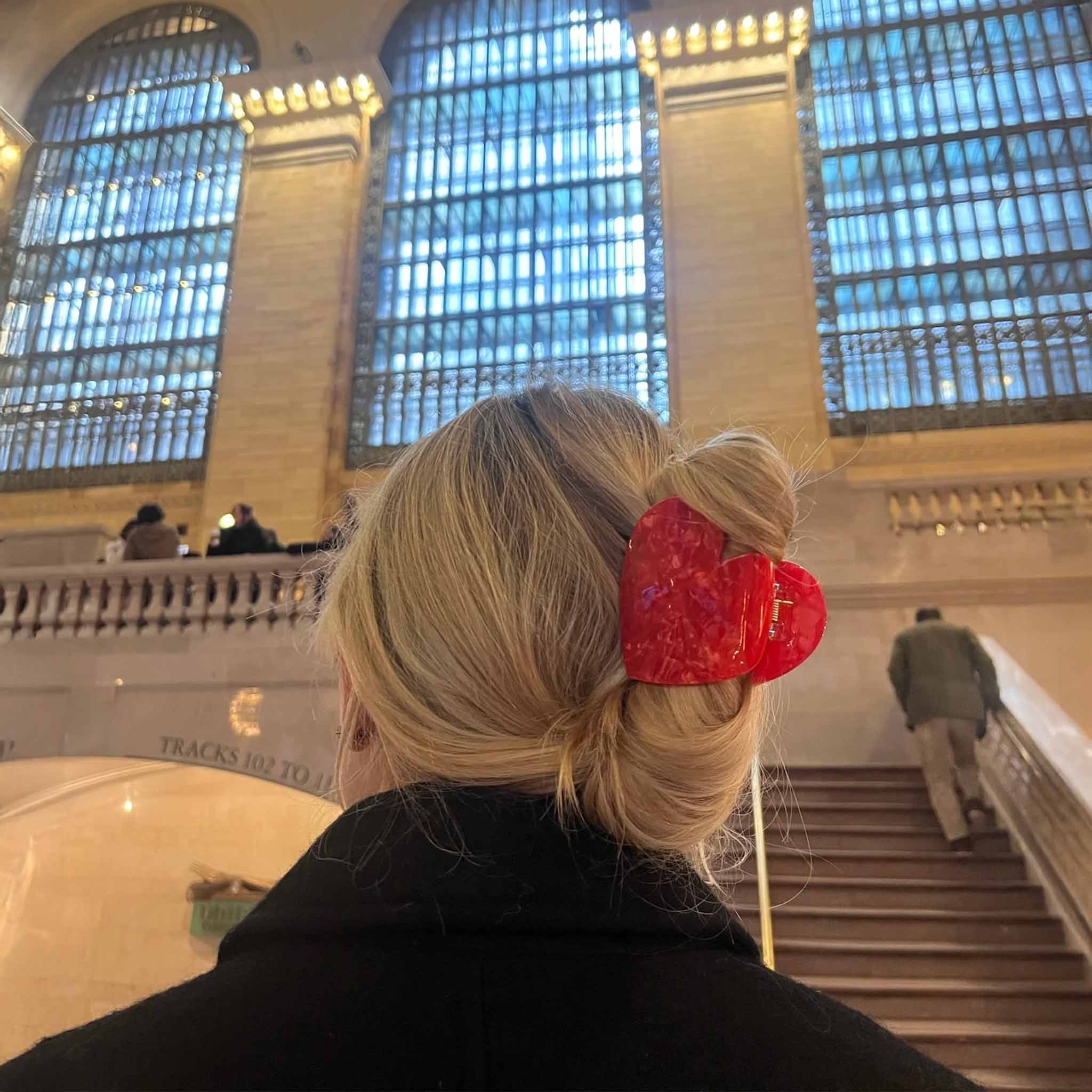 Heart Acetate Claw Hair Clip