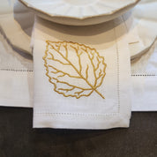Linen Leaves Napkin