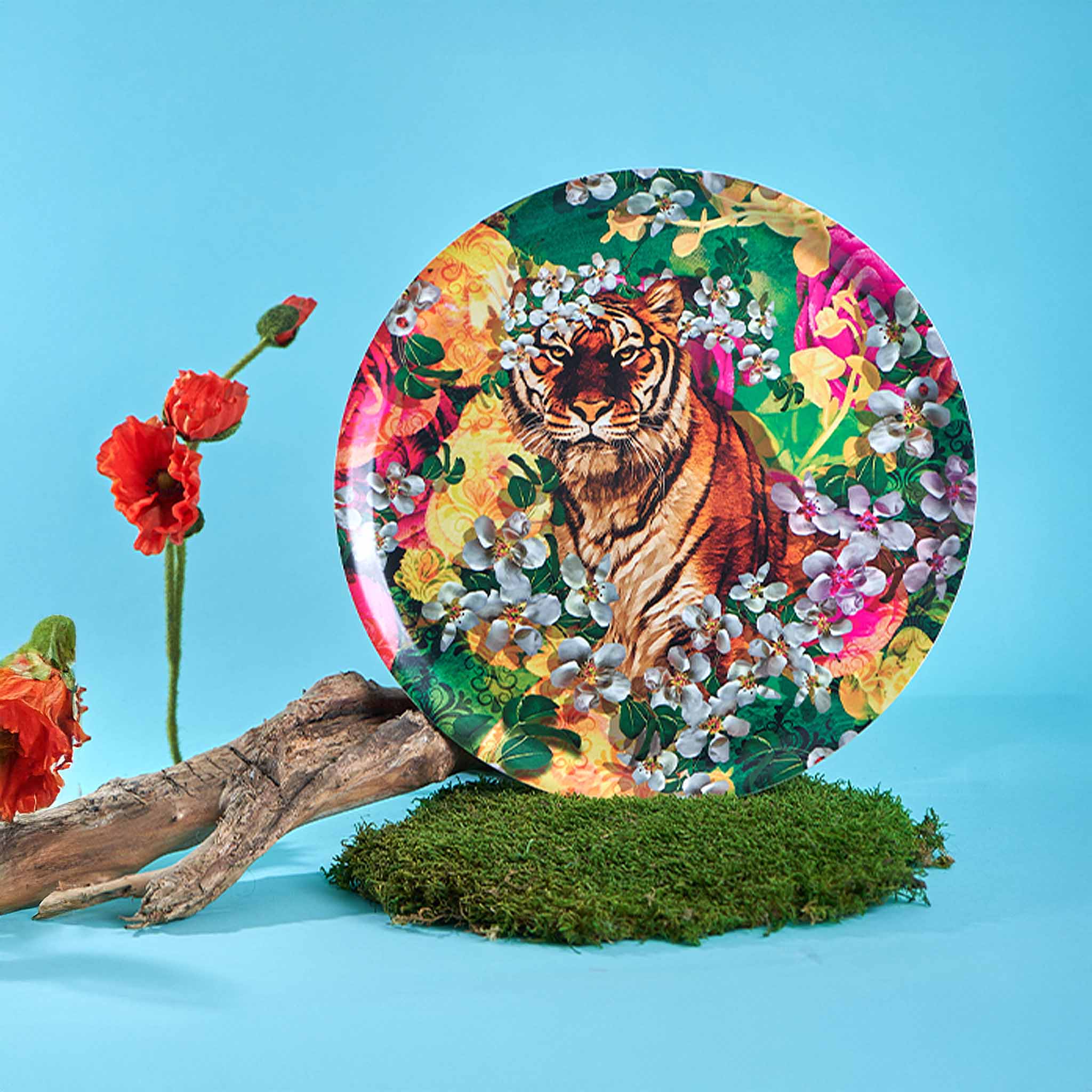 Large Round Tray Lily