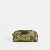 Olive Leopard Makeup Bag