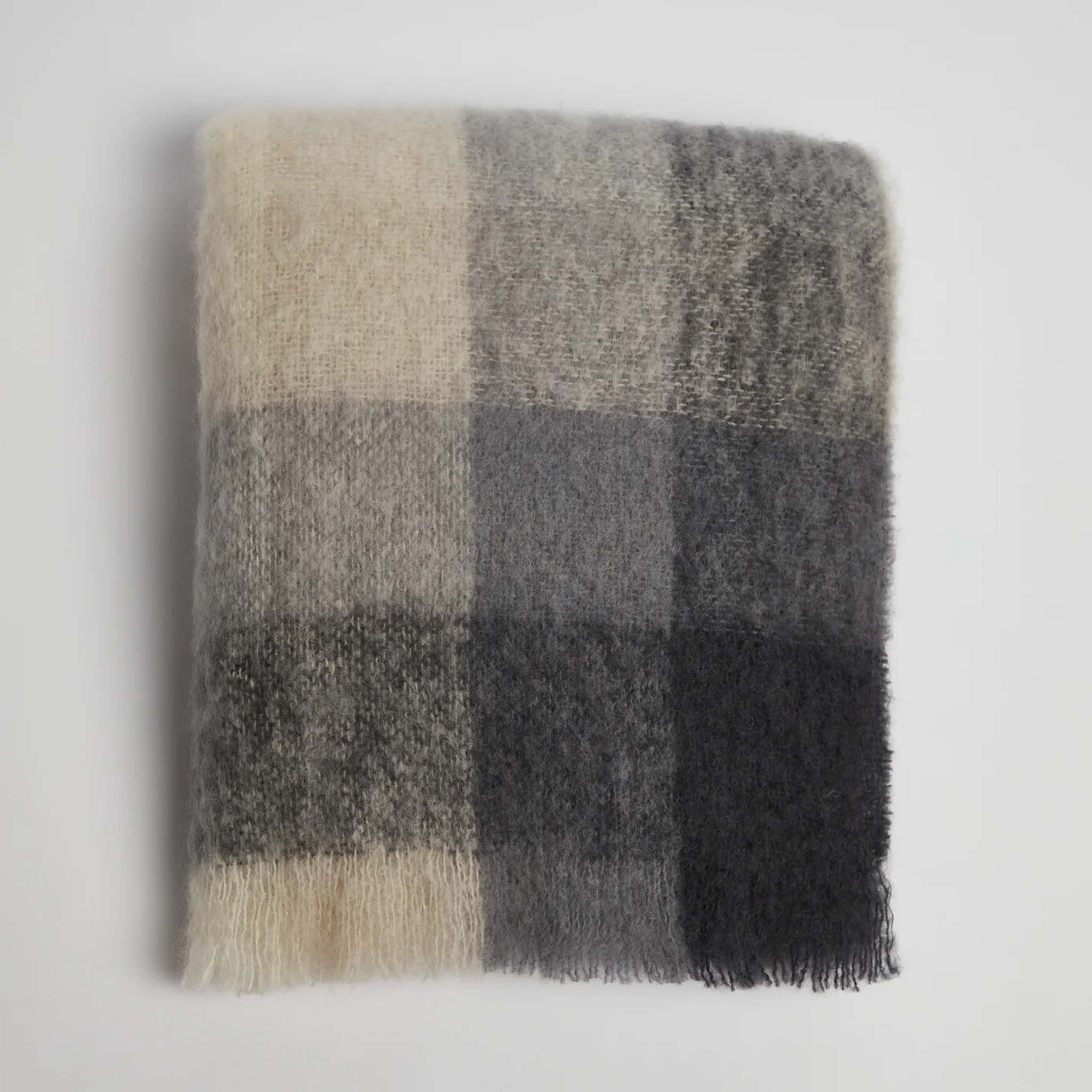 Classic Check Mohair Throw