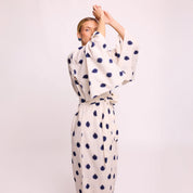 Blue Dots & Bee Kimono