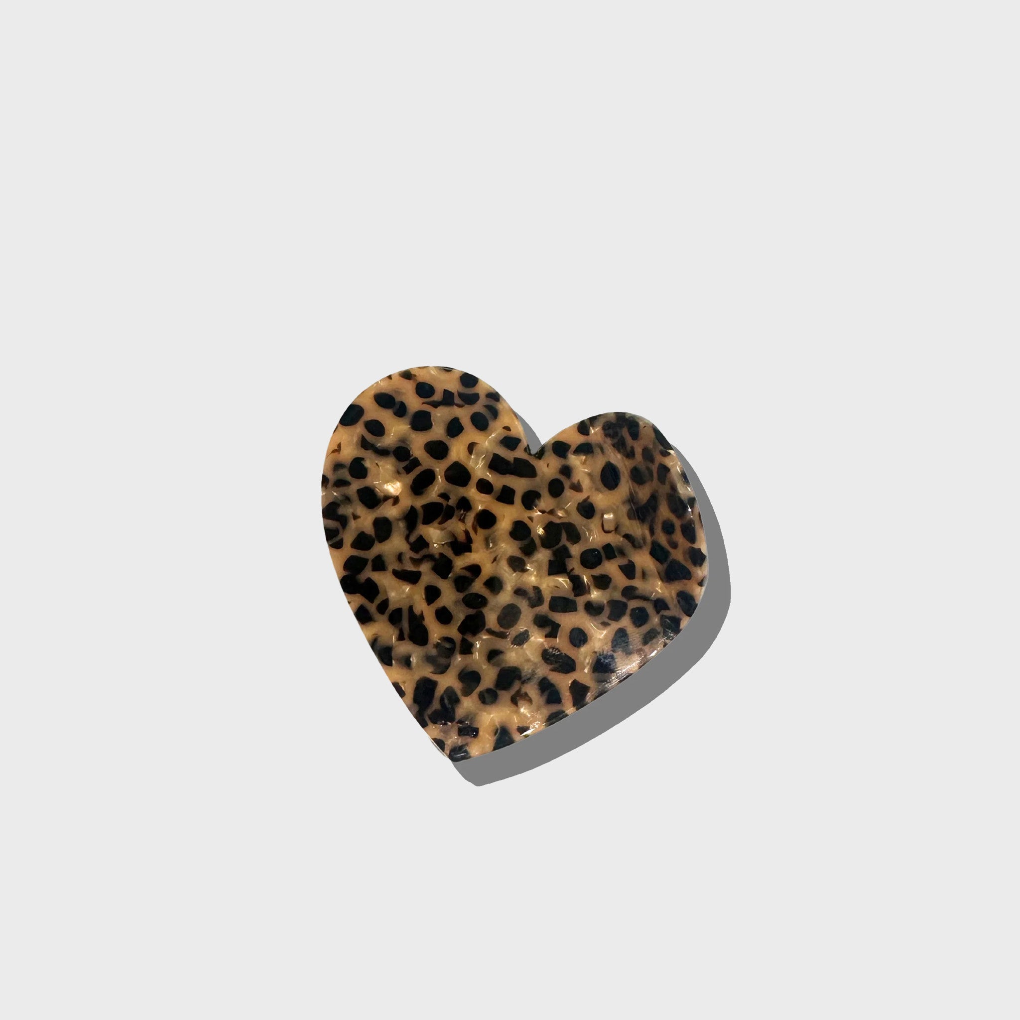 Heart Acetate Claw Hair Clip