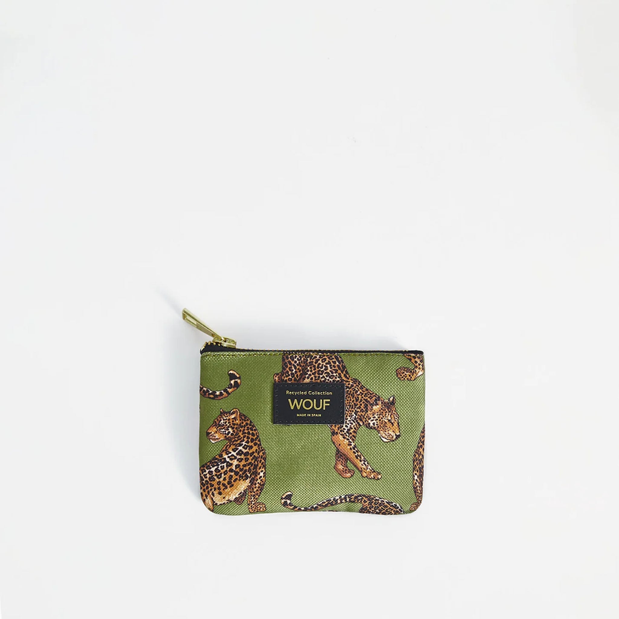 Olive Leopard Smalll Pouch