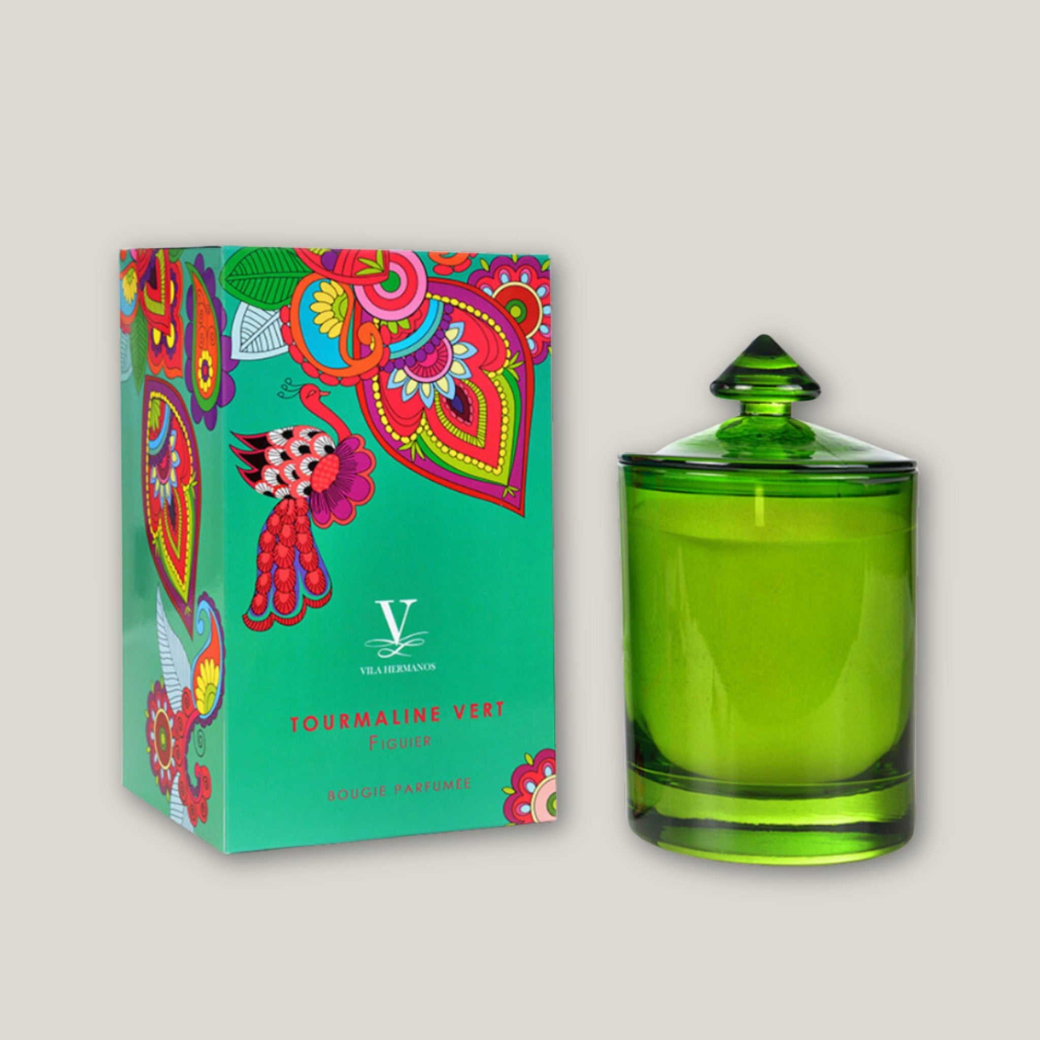 Candle Myanmar Turmaline (Green) candle in a jar, 190 grs