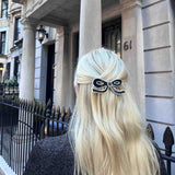 Handmade Acetate Bow French Barrette Clip