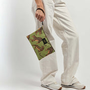 Olive Leopard XL Pouch