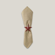 Star napkin ring red XMAS