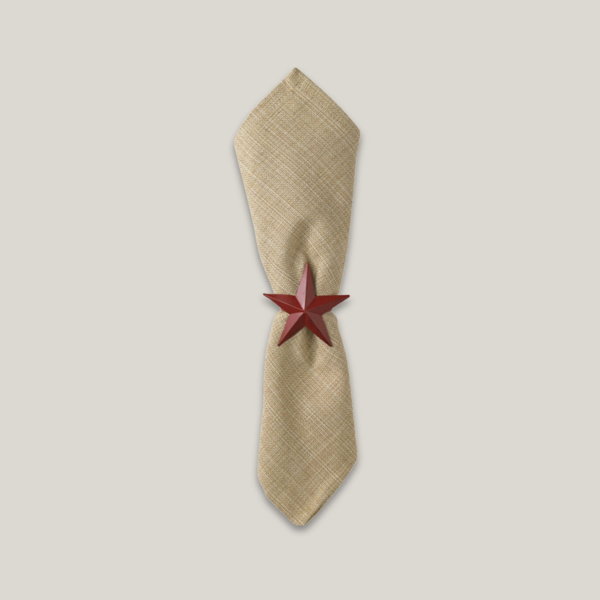 Star napkin ring red XMAS