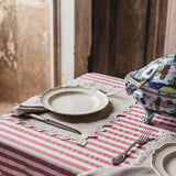 Amalfi Placemat White & Beige - 35 x 35 cm