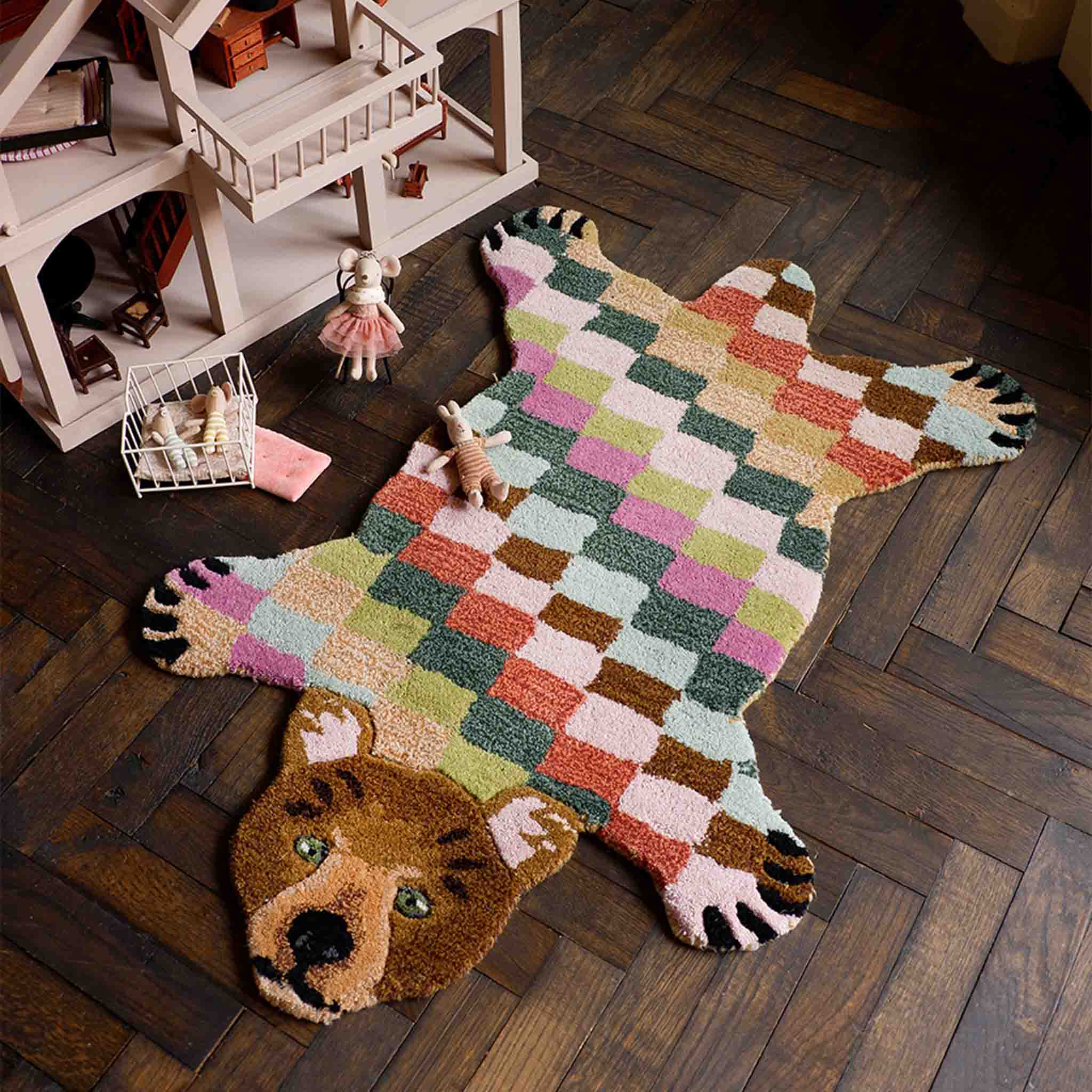 Square Bear Rug Small and Large